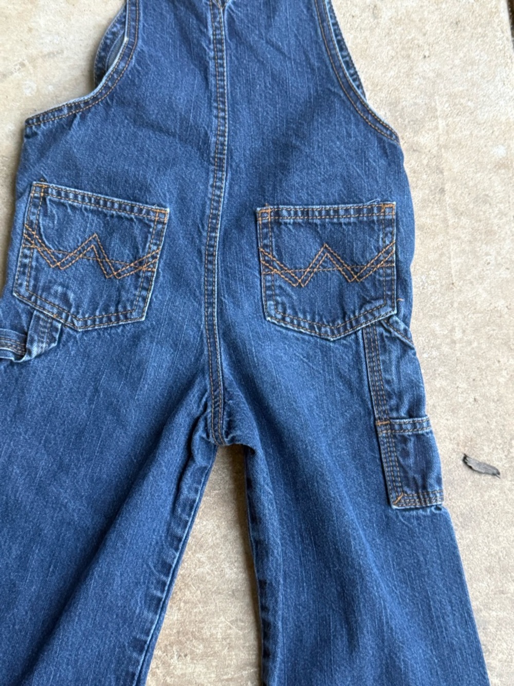 Vintage Wrangler Blue Denim Kids Overalls